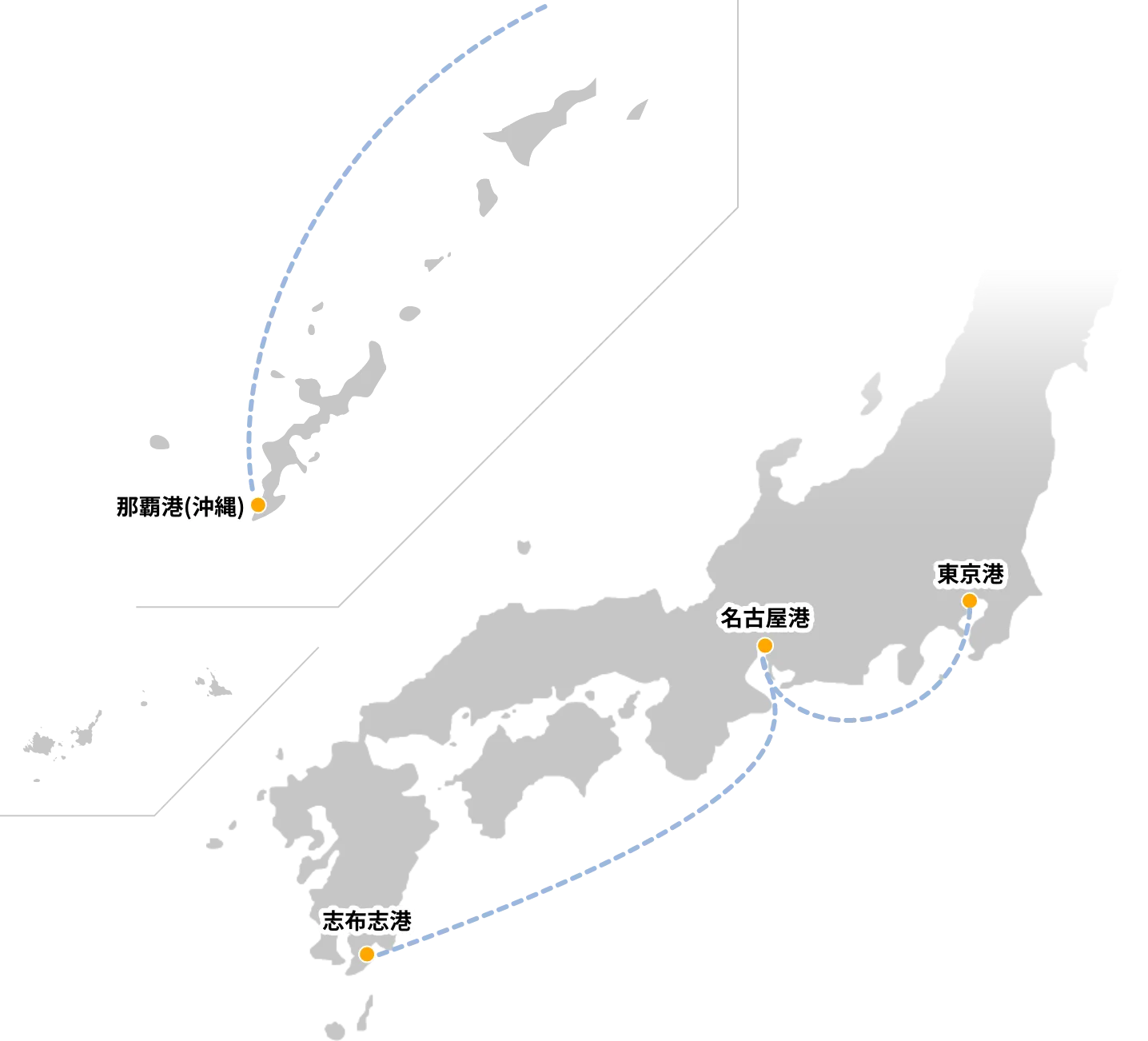 第一海運株式会社　東京営業所　東京→名古屋→志布志→那覇